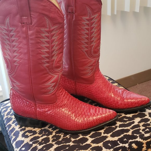 Vintage Snakeskin Cowboy Lady Boot - Picture 3 of 4